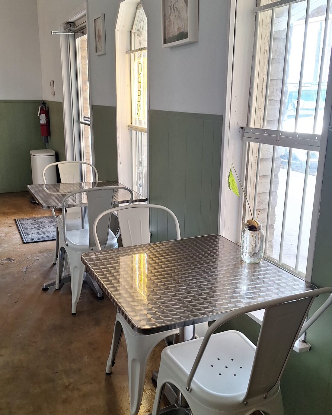 Tables by the window